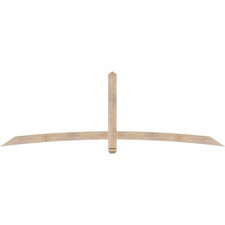 Ekena Millwork Bellingham Smooth Timber Gable Bracket, Douglas Fir, 96"W x 32"H x 1 1/2"D x 3 1/2"F, 8/12 Pitch GBW096X32X0204BEL00SDF
